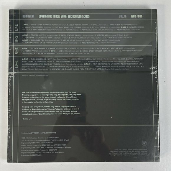 Bob Dylan Springtime In New York Series Vol 16 1980-85 LP Box Set TMR Vault 49 - Picture 6 of 6